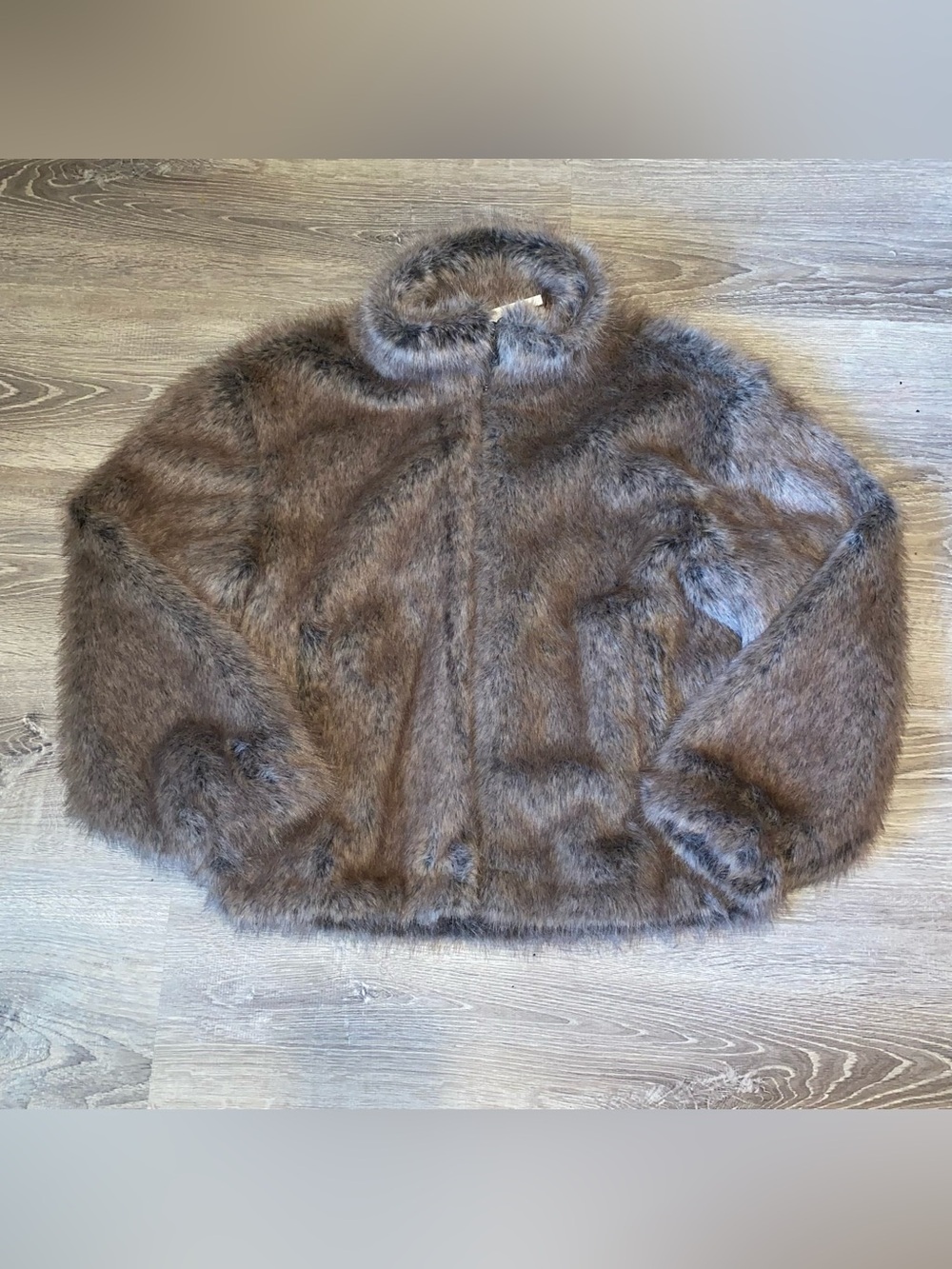 Zara Short Faux Fur Coat